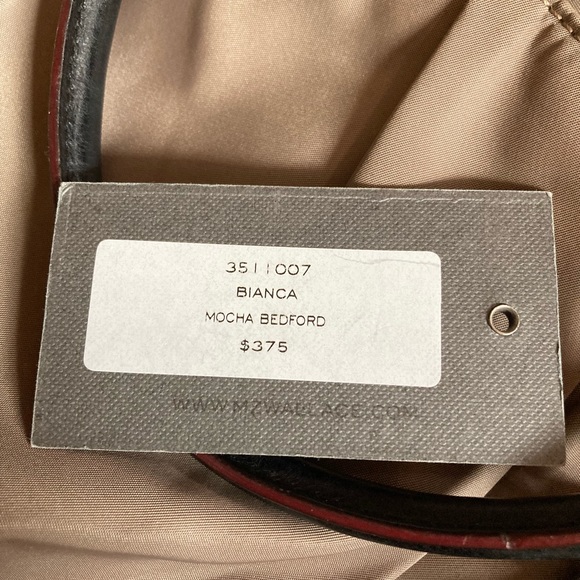 MZ Wallace Bianca Mocha Bedford Shoulder Bag Purse Dark Tan Color - Picture 8 of 11